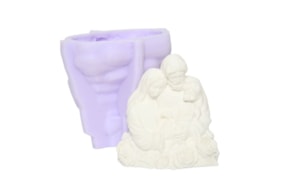 SILICON MOLD NATIVITY FAMILY 8.5x5x9CM MLD