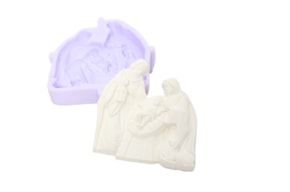 SILICON MOLD NATIVITY FAMILY 10X10X2.5CM MLD