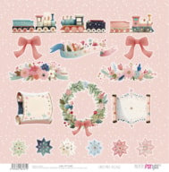PAPEL SCRAP 30.5X31.8CM CHRISTMAS VILLAGE PFY-16481