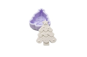 MOLDE SILICONE ABETO 8X6X2.8CM  MLD348