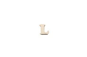 SET 12 LETTERS  L 1.7x1.5x0.4CM POPLAR WOOD