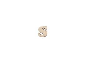SET 12 LETTERS  S 1.7x1.5x0.4CM  POPLAR WOOD