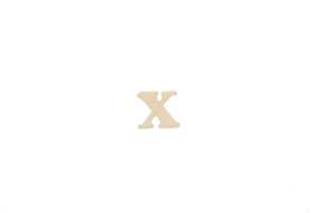 SET 12 LETTERS  X 1.7x1.5x0.4CM POPLAR WOOD