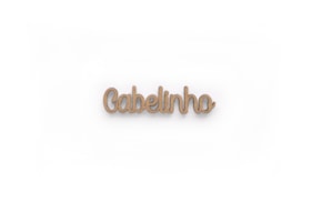 SET 12 WORDS CABELINHO 5.1X1.2X0.3CM  MDF