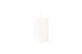 CANDLE 4X4X8CM WHITE