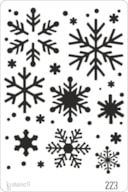 PLANTILLA 20X30CM 223 COPOS DE NIEVE
