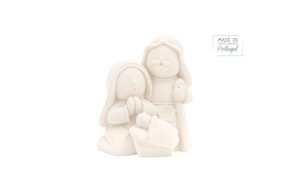 SET 2 NATIVITY FAMILY  1811  9CM