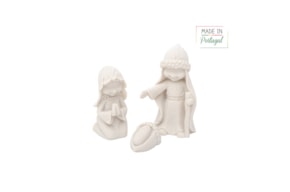 SET 2 NATIVITY FAMILY 3P 12CM 1477
