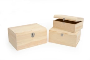 SET 3 CHESTS 35X27.5X17.5CM