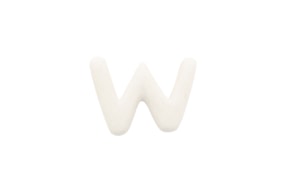 LETTER W 2,6CM MINIATURE/12