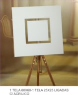 1 CANVAS 60x60 - 1 CANVAS 25x25