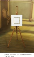 1 CANVAS 33x33 - 1 CANVAS 14x14