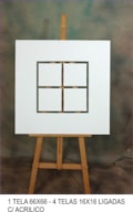 1 CANVAS 66x66 - 4 CANVASS 16x16