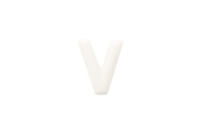 LETTER V 2,7CM MINIATURE/12