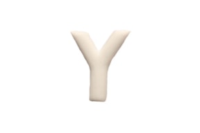 LETTER Y 2,7CM MINIATURE/12