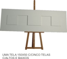 1 CANVAS 150X50 W/5 CANVAS