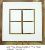 1 CANVAS 90x90 - 4 CANVASS 25x25